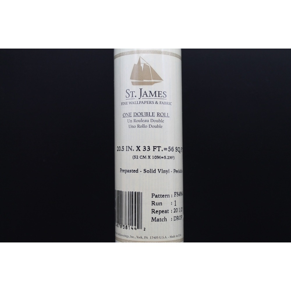 St James Nautical Map Wallpaper Double Roll 20.5in x 33ft Vinyl FS4964 Prepasted